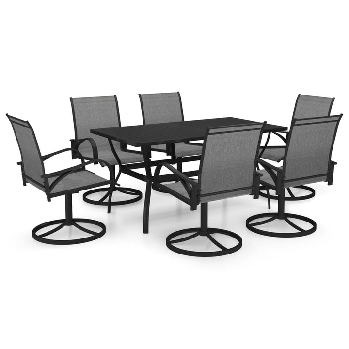 vidaXL 3 Piece Garden Dining Set Textilene and Steel