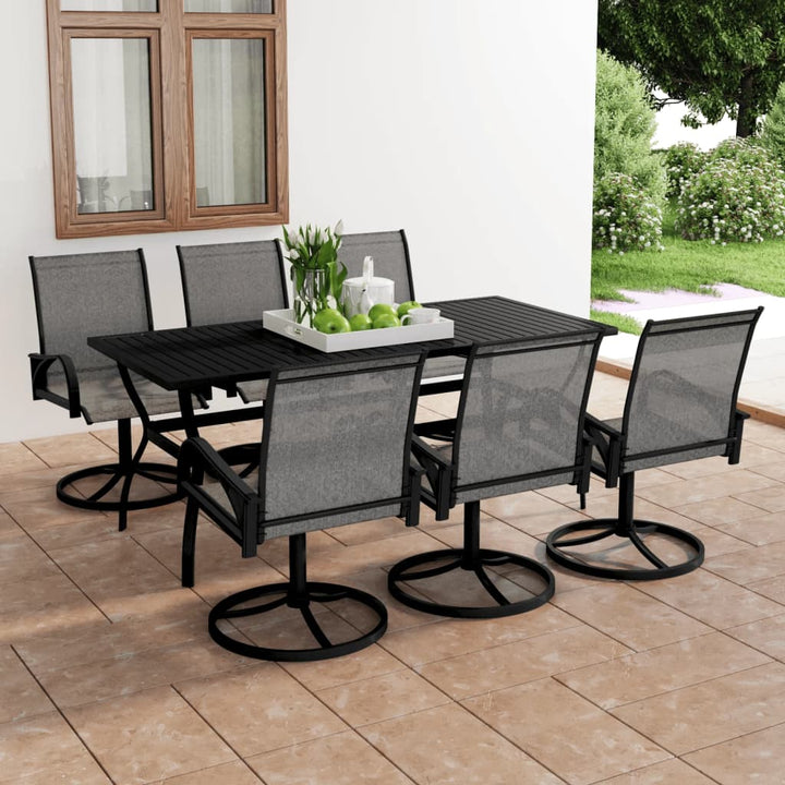 vidaXL 3 Piece Garden Dining Set Textilene and Steel