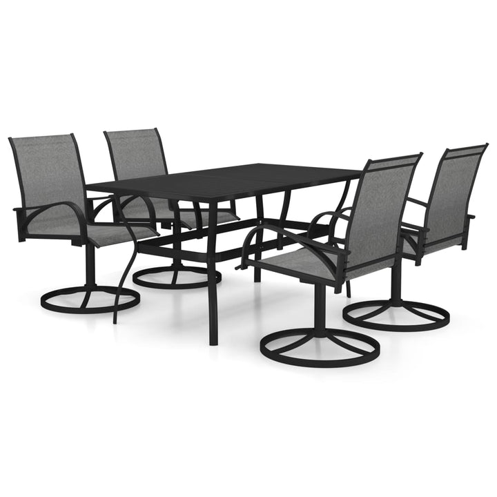 vidaXL 3 Piece Garden Dining Set Textilene and Steel