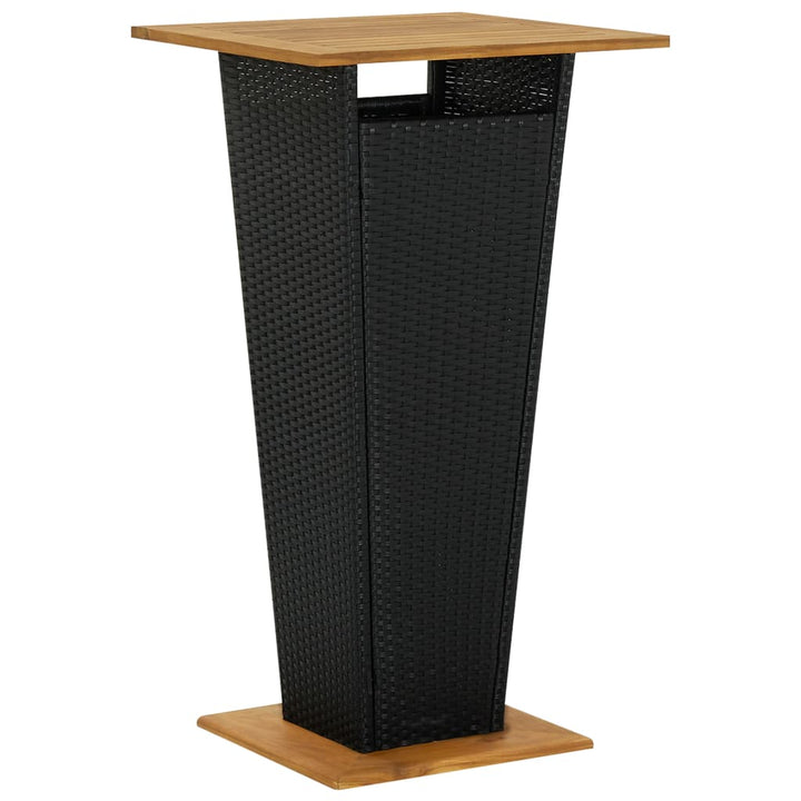 vidaXL 3 Piece Garden Bar Set Black