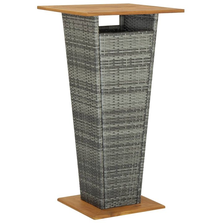 vidaXL 3 Piece Garden Bar Set Black