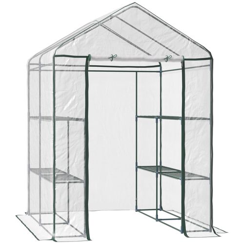 Steel Frame Greenhouse Steel Frame, 2 Shelves