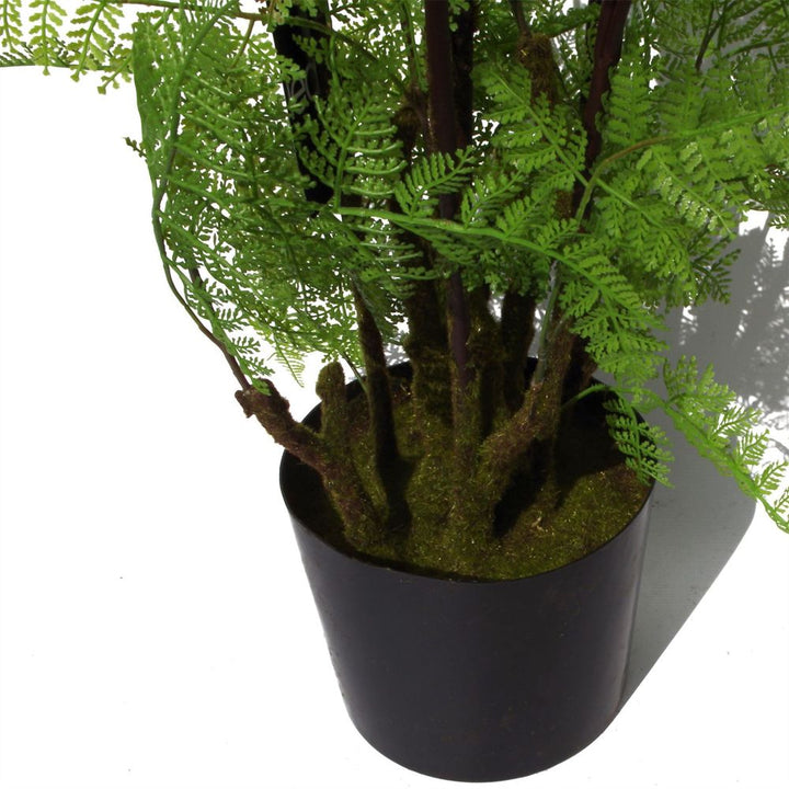  Artificial Naturaloss Base Fern Foliage Plant with Copperetal Plater