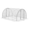 Outsunny Polytunnel Greenhouse with Door, Galvanised Steel Frame