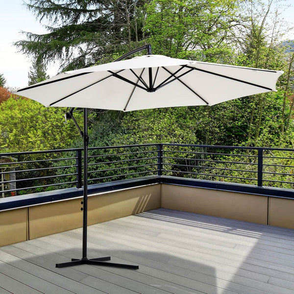 mt Cantilever Umbrella Garden Banana Parasol Patio Hanging Sun Shade