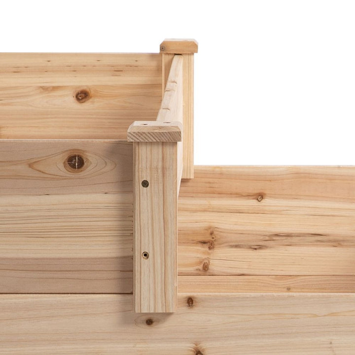 Wooden Raised Bed -Tier Planter Kit Elevated Plant Box 