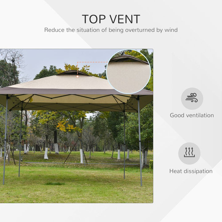  x Pop Up Tent Gazebo Outdoor w/ Adjustable Legs and Roller Bag Outsunny