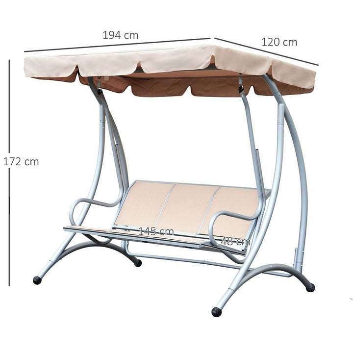 Garden Swing Chair, -Seater-Beige