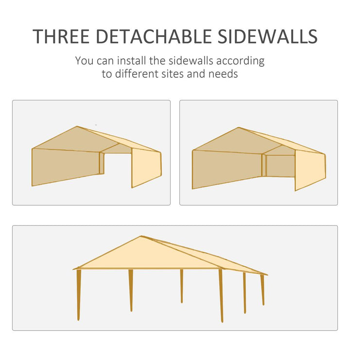 Outsunny Garden Gazeboarquee Canopy Party Tent Canopy Patio Green