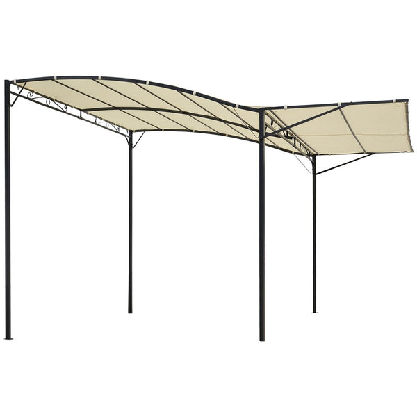 Outsunny Wallounted Garden Gazebo Awning, L x W x -H