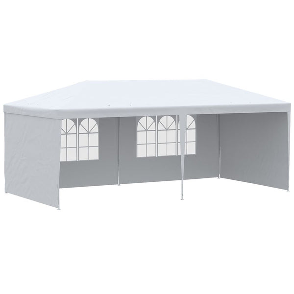  Garden Gazeboarquee Canopy Party Tent Canopy Patio White