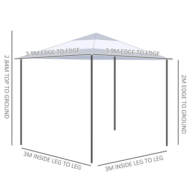 xm Pop-up Gazebo Tent Roller Bag White