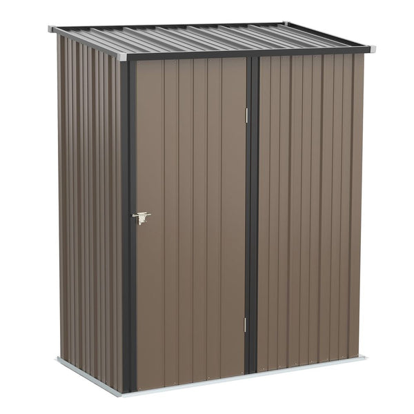 Outdoor Storage Shed Steel Garden Shed w/ Lockable Door for Backyard Outsunny