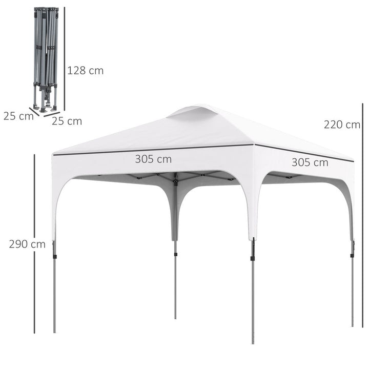 xM Pop Up Gazebo, Carry Bag Leg Weight Bags White