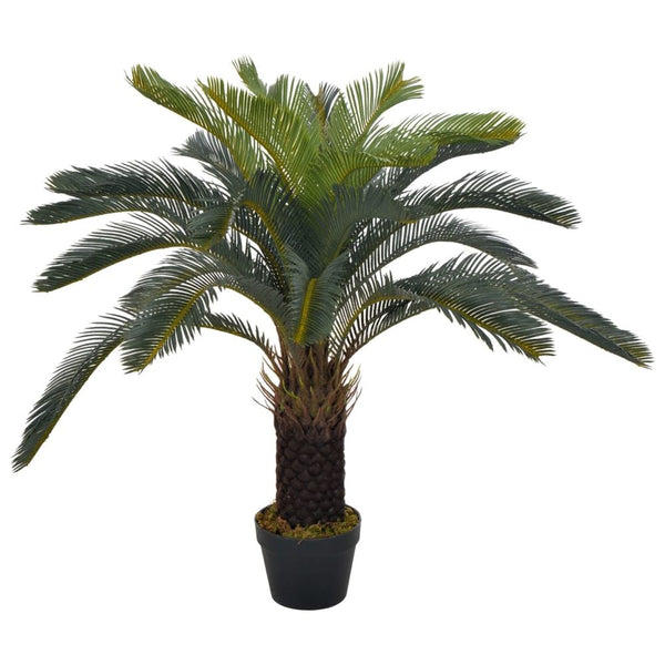 Artificial Plant Cycas Palm with Pot Green 