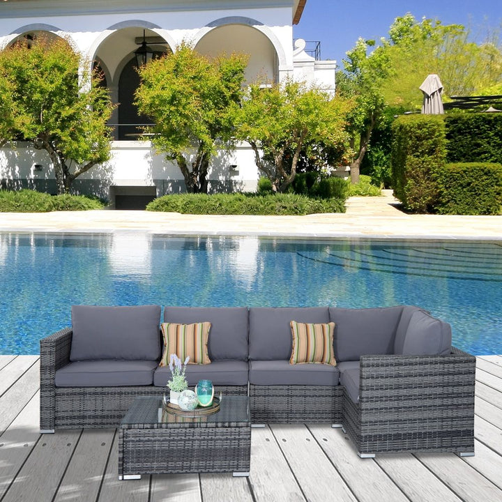 Rattan Set, PC-Grey