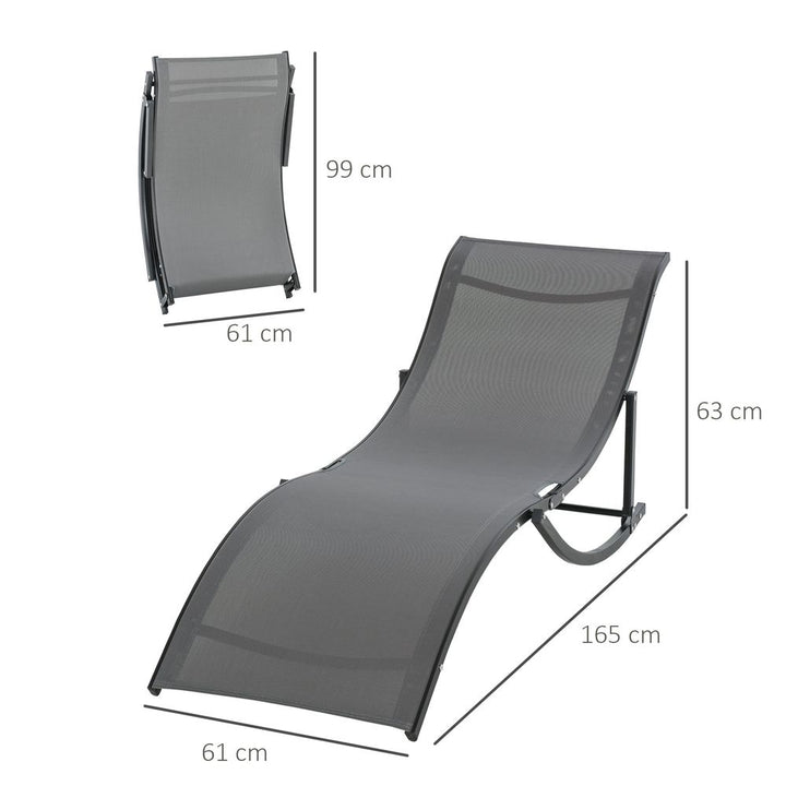 Set of S-shaped Zero Gravity recliners Dark Grey