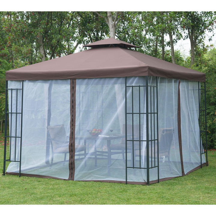 xm Gazeboarqueeetal Party Tent Canopy Pavillion Steel Frame