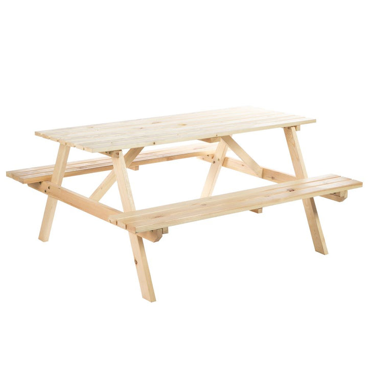 Outsunny -Seater Wooden Picnic Set-Fir Wood
