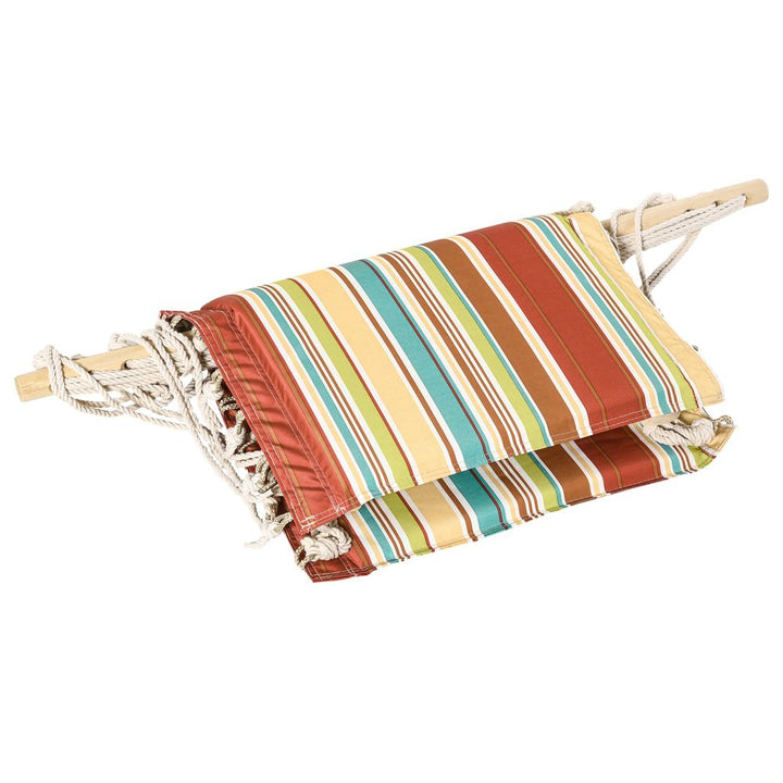 Hanging Hammock Chair Swing Thick Rope Frame Safe Wide Seat