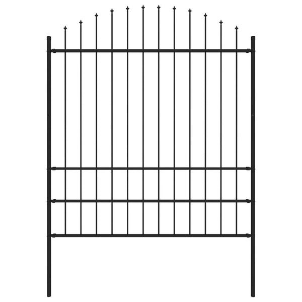Garden Fence with Spear Top Steel