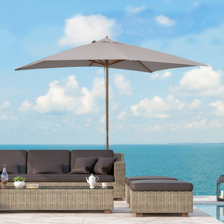 xm Wooden Patio Parasol Umbrella