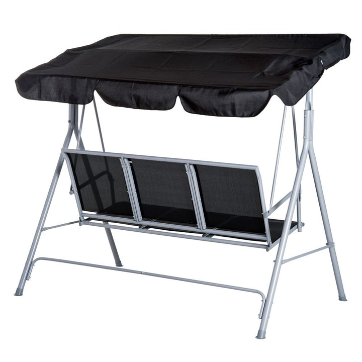 Outdoor -Seater Swing Chair-Black