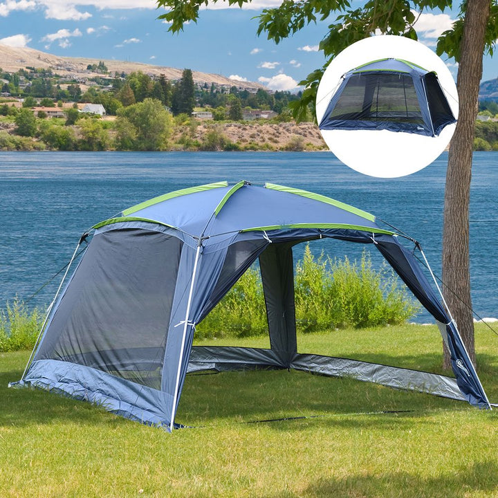 Camping Tent Sun Shelter Shade Garden Outdoor Dark Green Outsunny