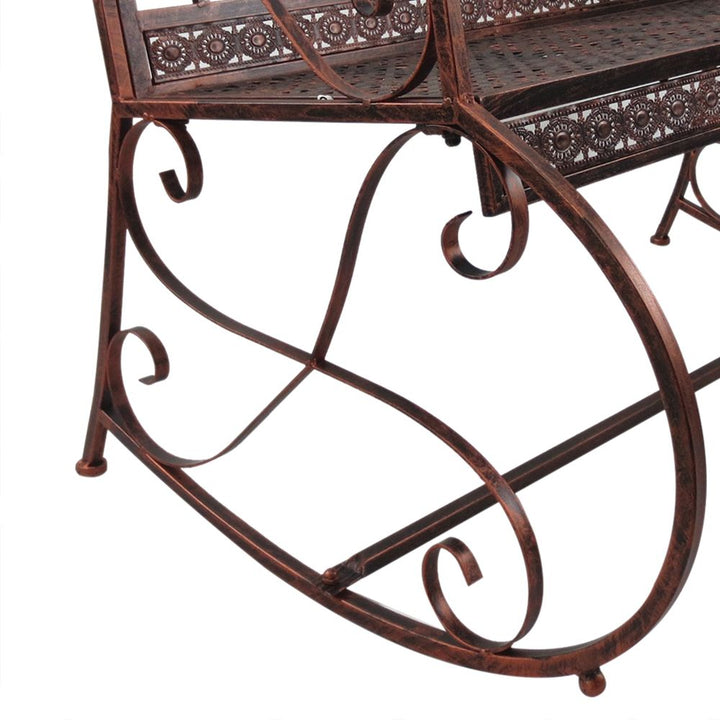 Rocking Chair Swing Bench Loveseatetal Bronze Garden Outdoor