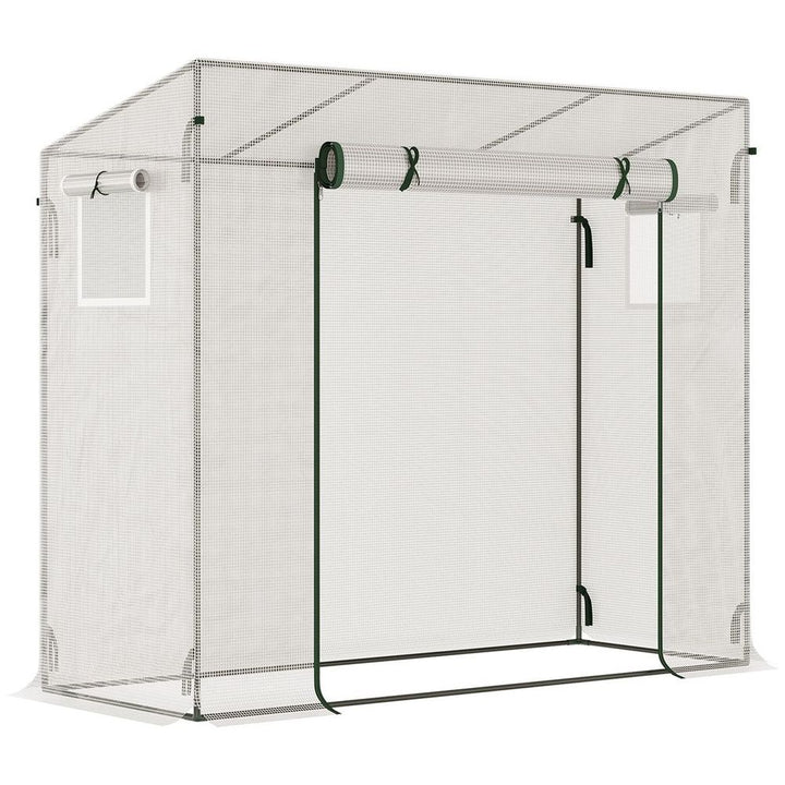 Outsunny Walk-in Garden Greenhouse Plant Warm House w/ Roll Up Door