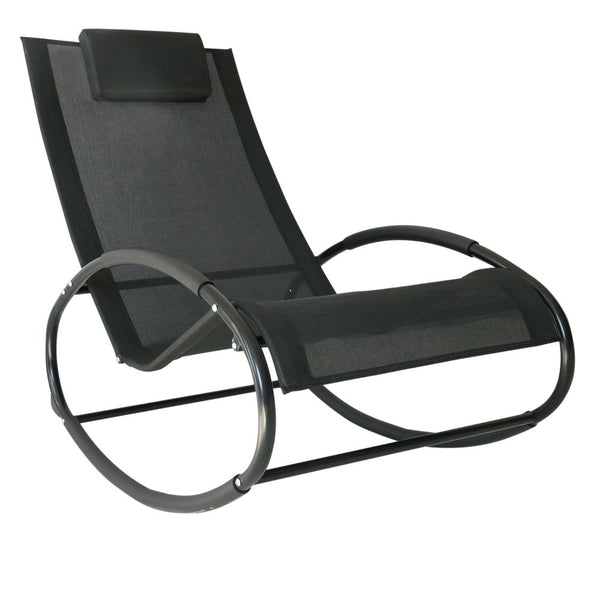 Outsunny Orbital Zero Gravity Rocking Chair, H 