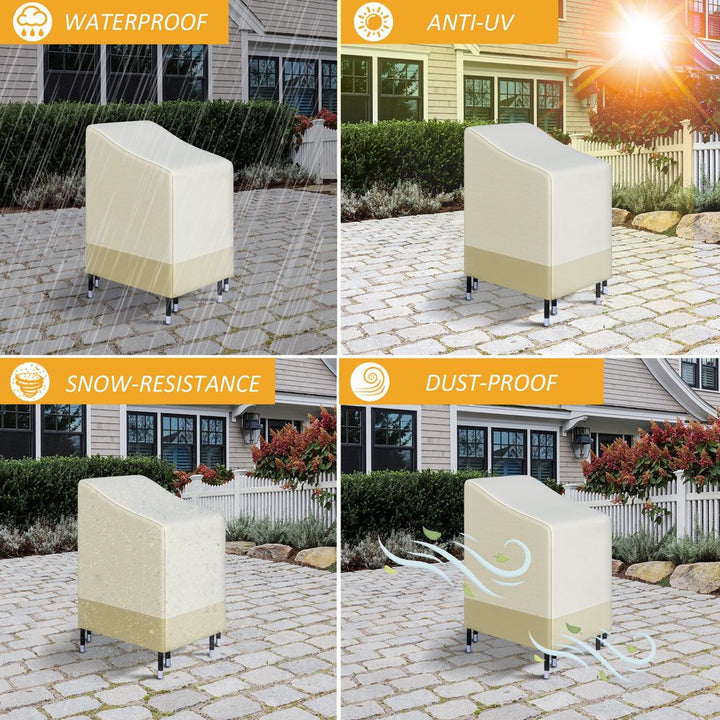 Waterproof Garden Wicker Chairs Cover Patio Seat Protector L*W*H