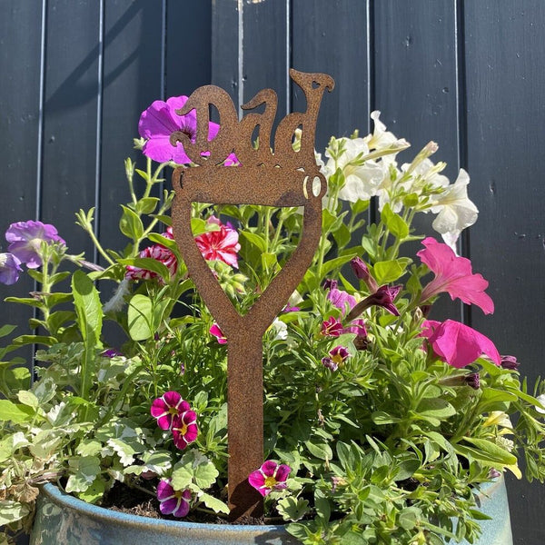 Dad on a Spade Garden Sign decoration gift