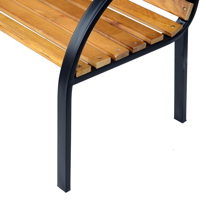 Garden Bench, -Steel/Wood