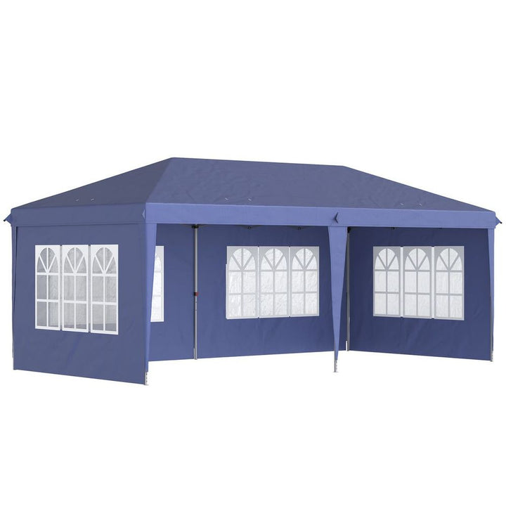  x Heavy Duty Gazeboarquee Party Tent with Storage Bag Blue