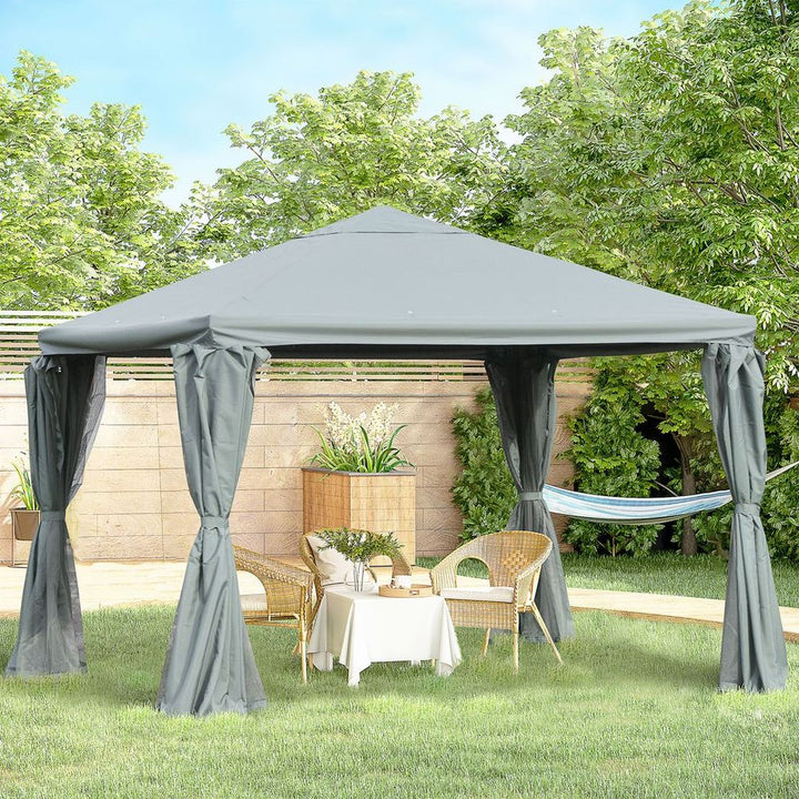 (m) Outdoor Gazebo Canopy Party Tent Aluminum Frame with Sidewalls