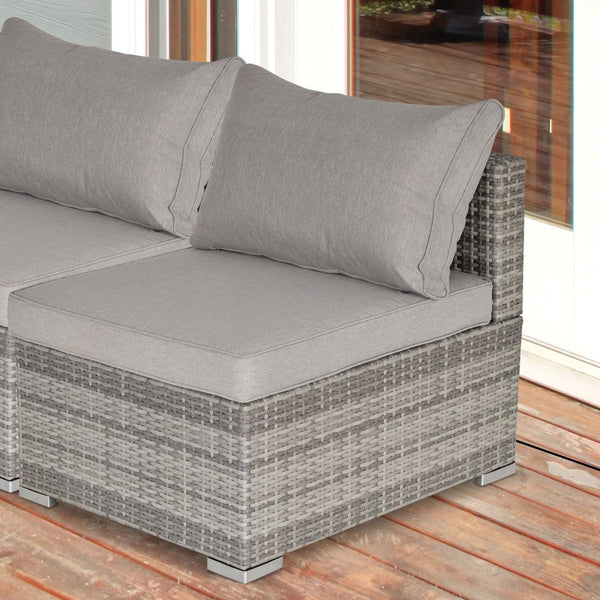 Garden Furniture Rattan Single Sofa with Cushions