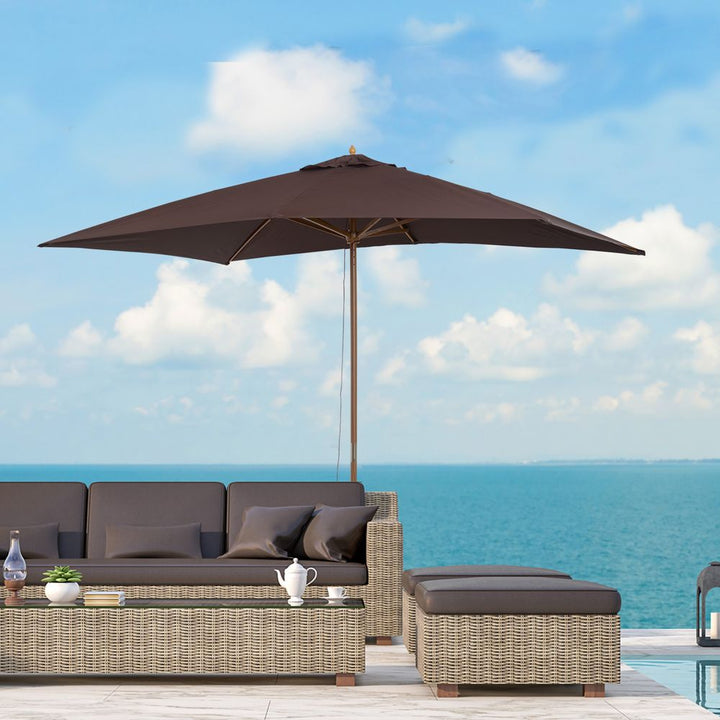 xm Wooden Patio Parasol Umbrella