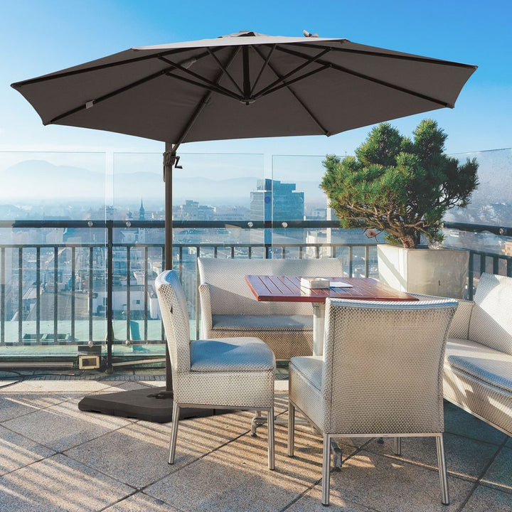 m Cantilever Aluminium Frame Outdoor Garden Parasol