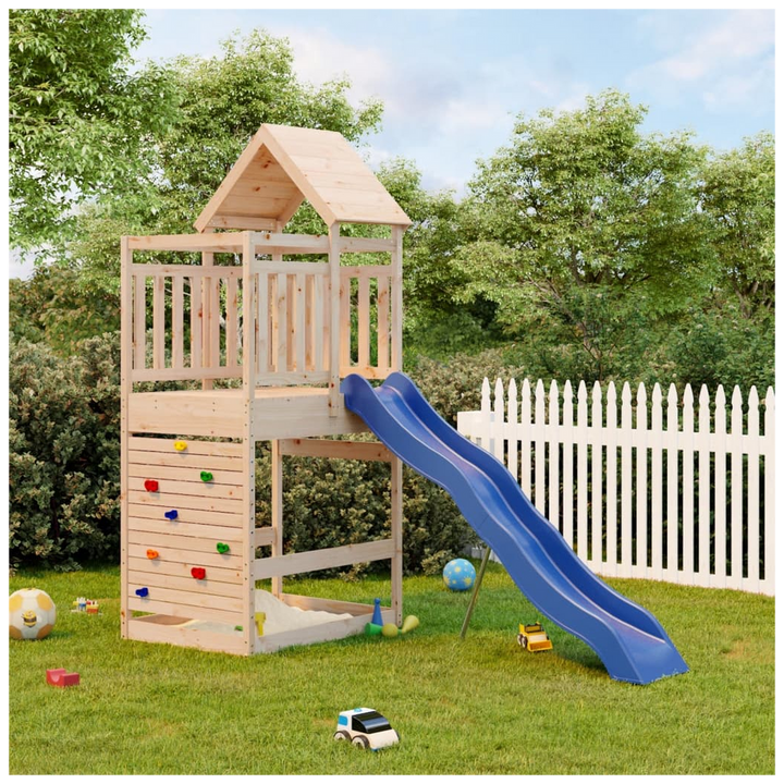 Outdoor Playset Solid Wood Pine