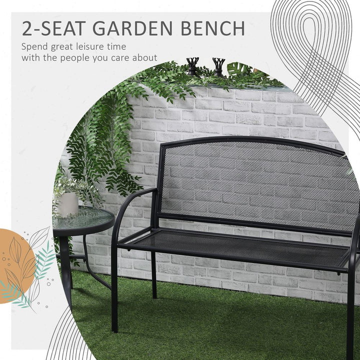  Seater Outdoor Furniture Chair, Loveseat for Patio, Grey