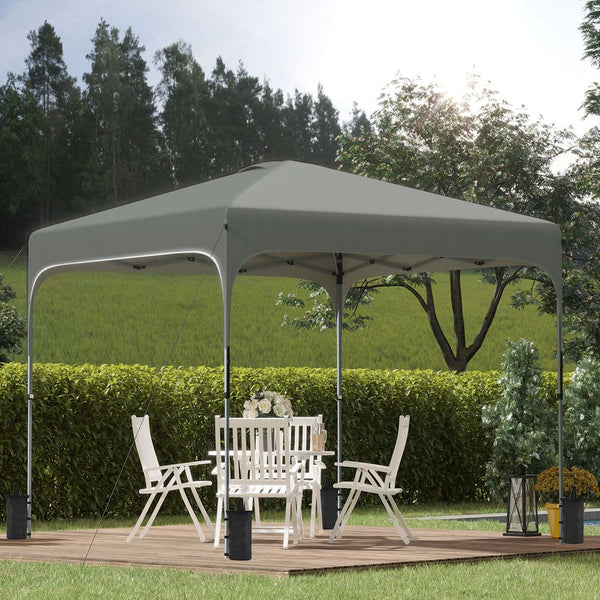 xM Pop Up Gazebo, Foldable Canopy Tent & Carry Bag with Wheels & Legs