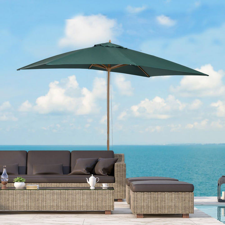 xm Wooden Patio Parasol Umbrella