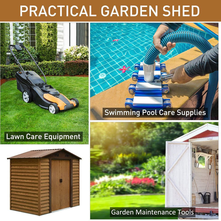 Garden Shed, .Lx.Wx.-.H , Steel
