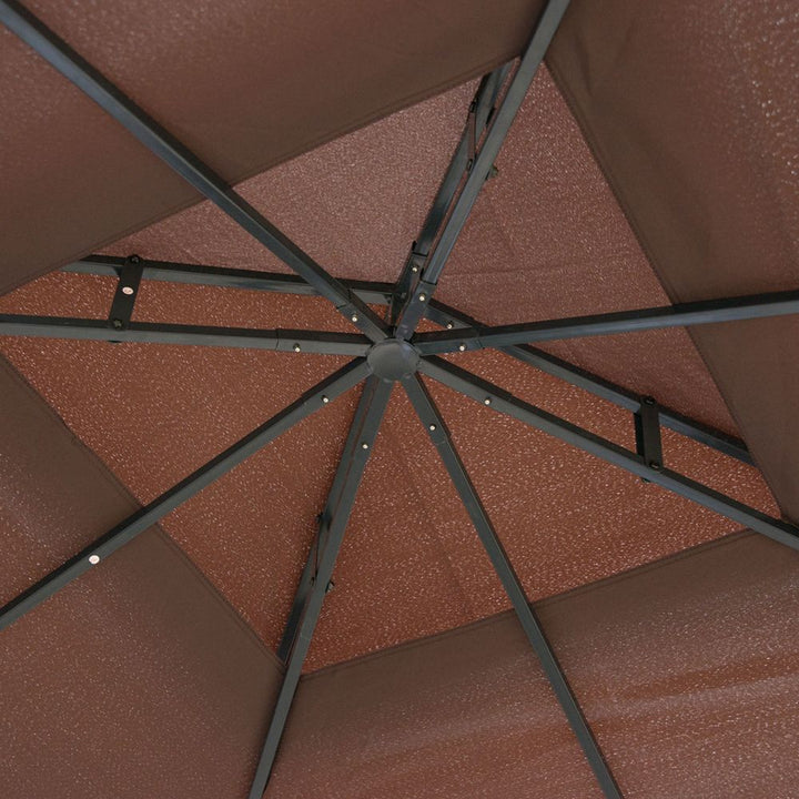 xm Gazeboarqueeetal Party Tent Canopy Pavillion Steel Frame