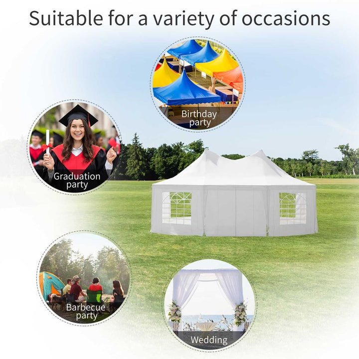 . Octagonal Party Tent / Weddingarquee-White