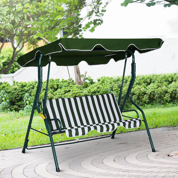 Steel -Seater Swing Chair w/ Canopy