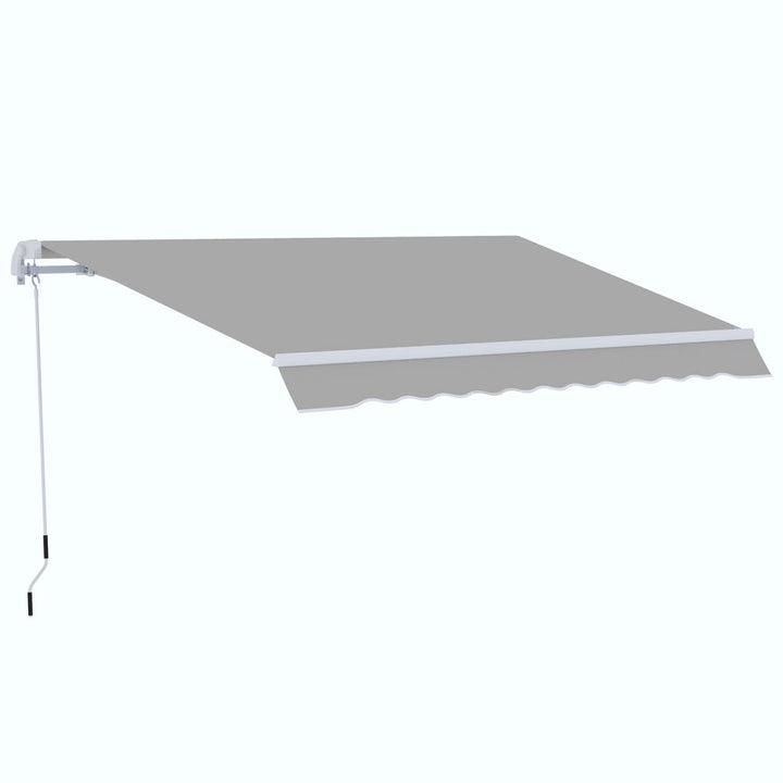 x.m Retractableanual Awning Window Door SunShade Canopy & Crank Handle