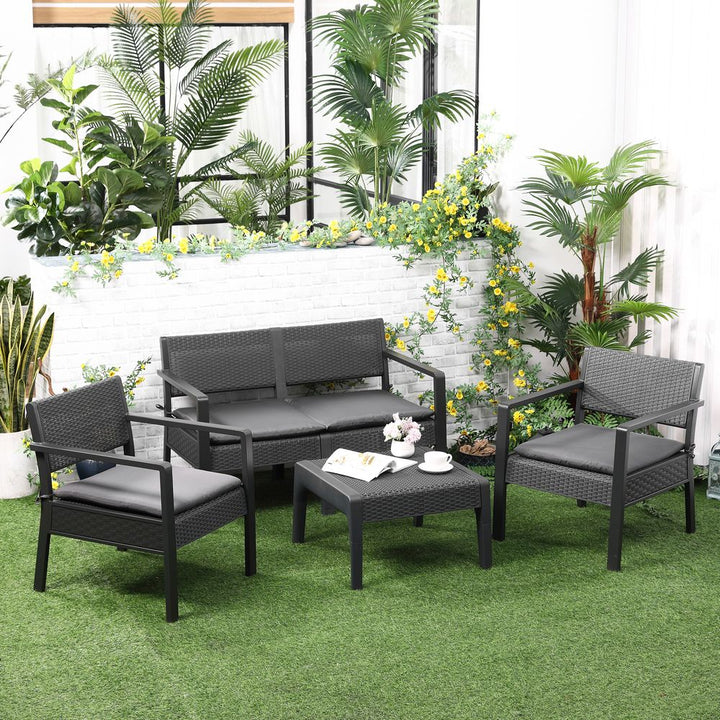 Garden PP Rattan Style Sofa Set, 