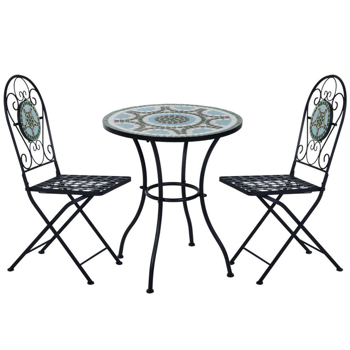 pc Bistro Set Dining Folding Chairs Patio Furniture Outdoor